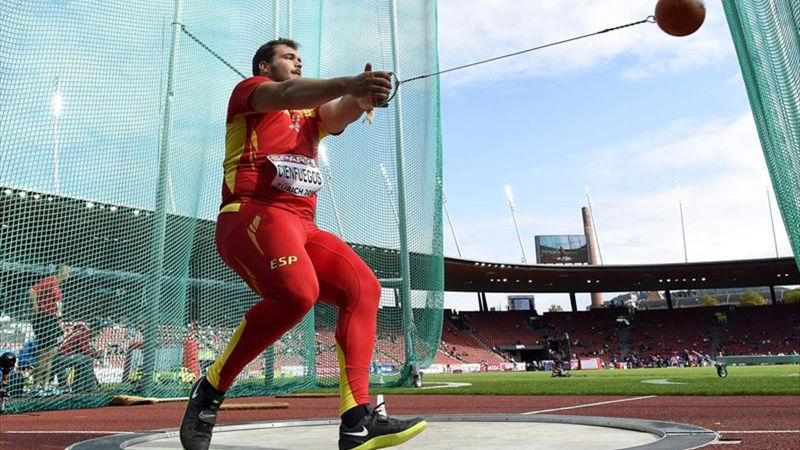 Javier Cienfuegos, deportistas extremeño que participa en los Juegos Olímpicos de Tokio 2020, en lanzamiento de martillo 