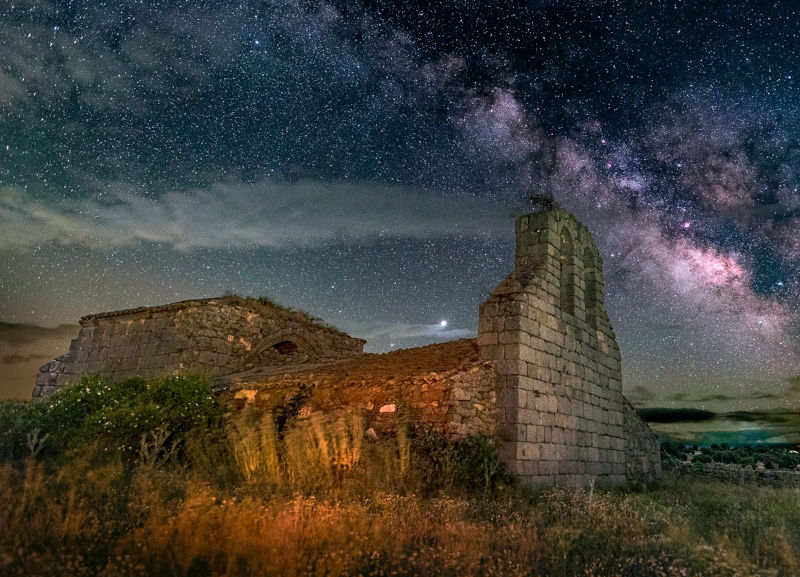 Cielo nocturno en Sierra de Gredos, Extremadura