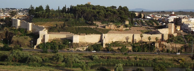 Alcazaba árabe de Badajoz, lugar que Ibn Marwán fundó Badajoz